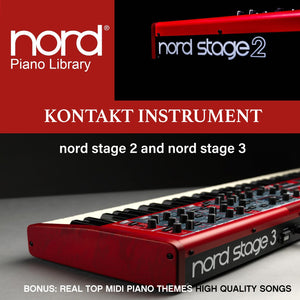 Nord Stage 2 and Nord Stage 3 Kontakt Piano Instrument Pack with Real Midi Pack