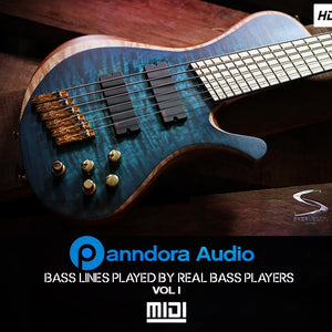 Panndora Audio Real MIDI Bass Lines VOL 1 Panndora Audio