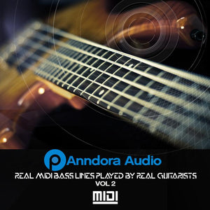 Panndora Audio Real MIDI Bass Lines VOL 2 Panndora Audio