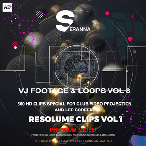 VJ Footage & Loops And Clips Resolume HD Vol 8